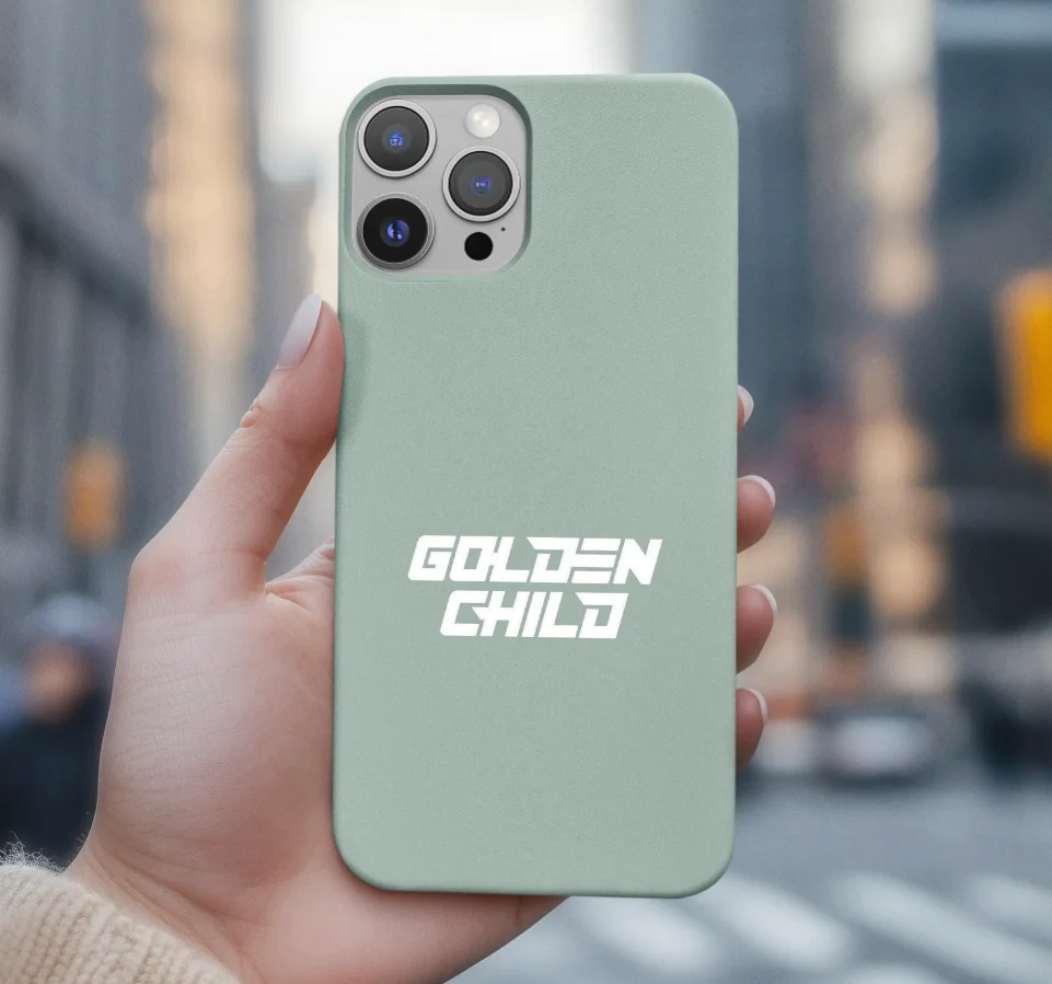 Golden Child Block Logo Phone Case - Image 12