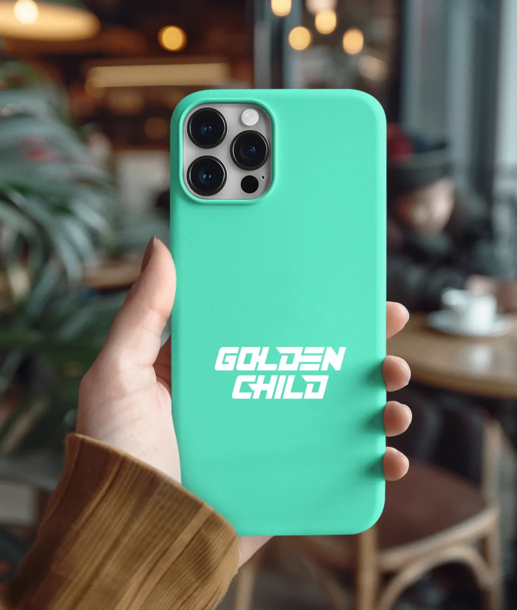 Golden Child Block Logo Phone Case - Image 14