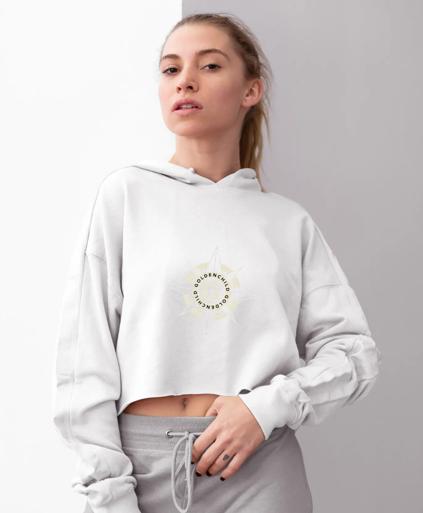 Golden Child Invisible Crayon Cropped Hoodie - Image 8