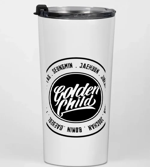 Golden Child Member Badge Water Bottle