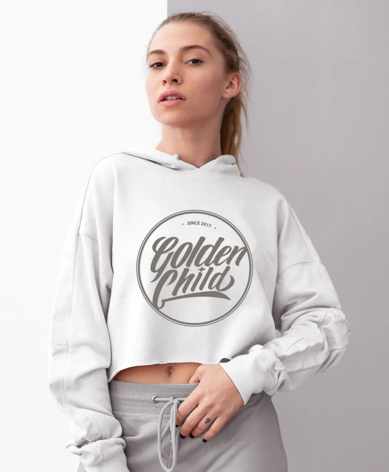 Golden Child Wish Cropped Hoodie - Image 6