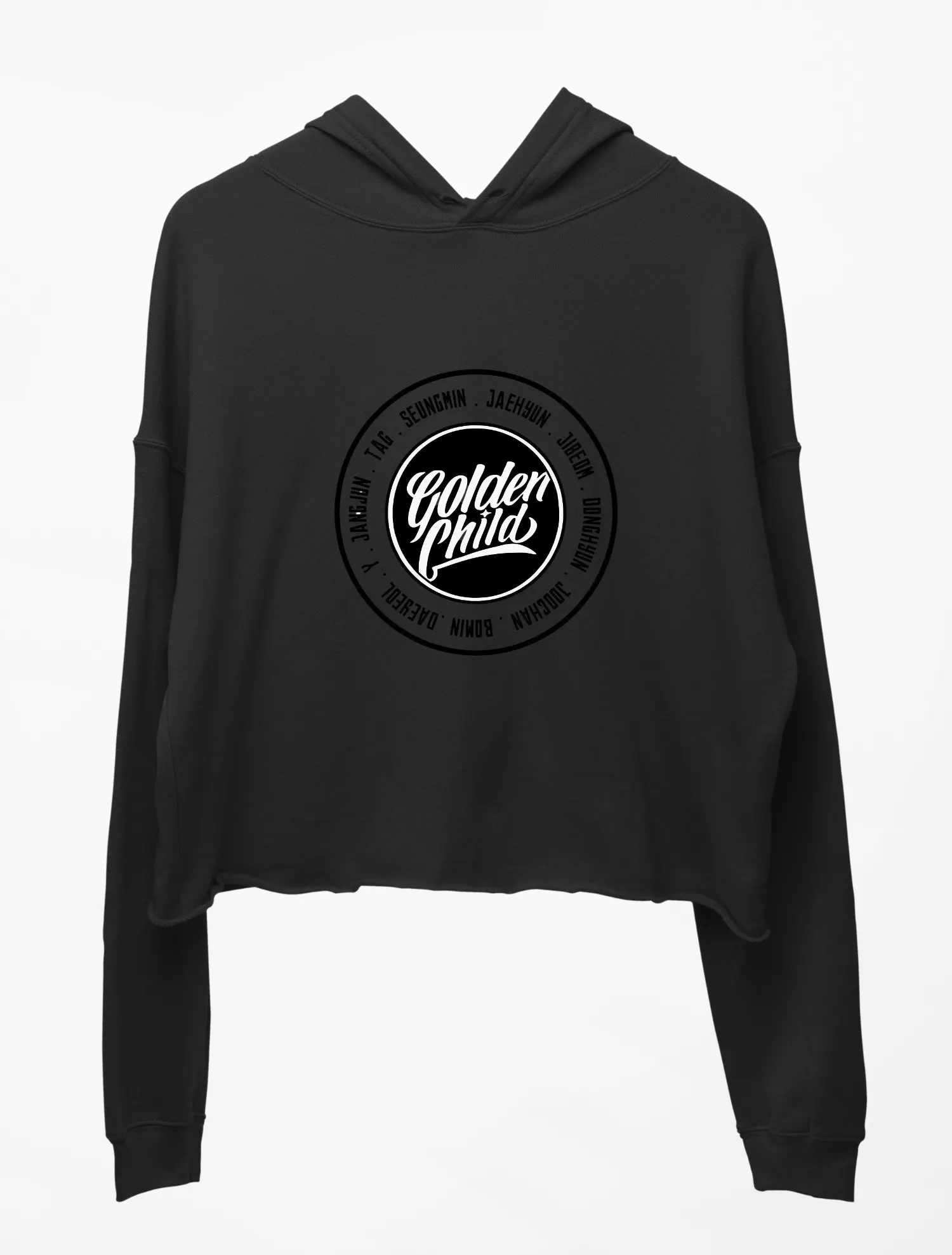 Golden Child Yes Cover Cropped Hoodie - Image 2
