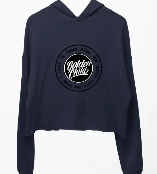 Golden Child Yes Cover Cropped Hoodie