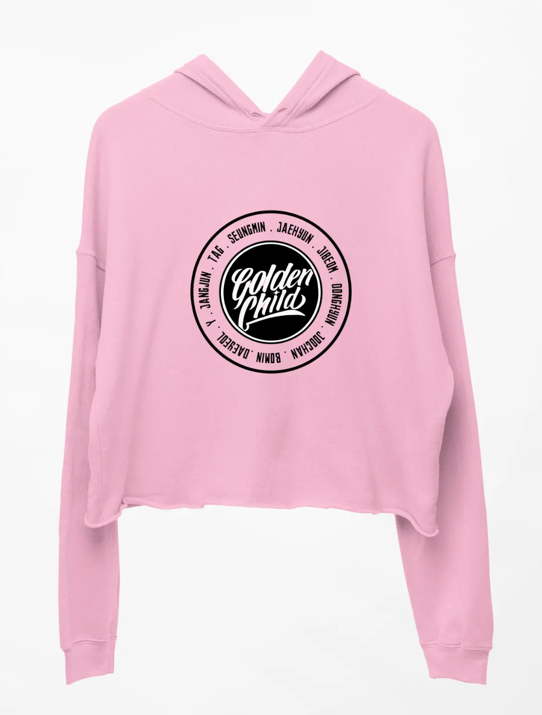 Golden Child Yes Cover Cropped Hoodie - Image 4