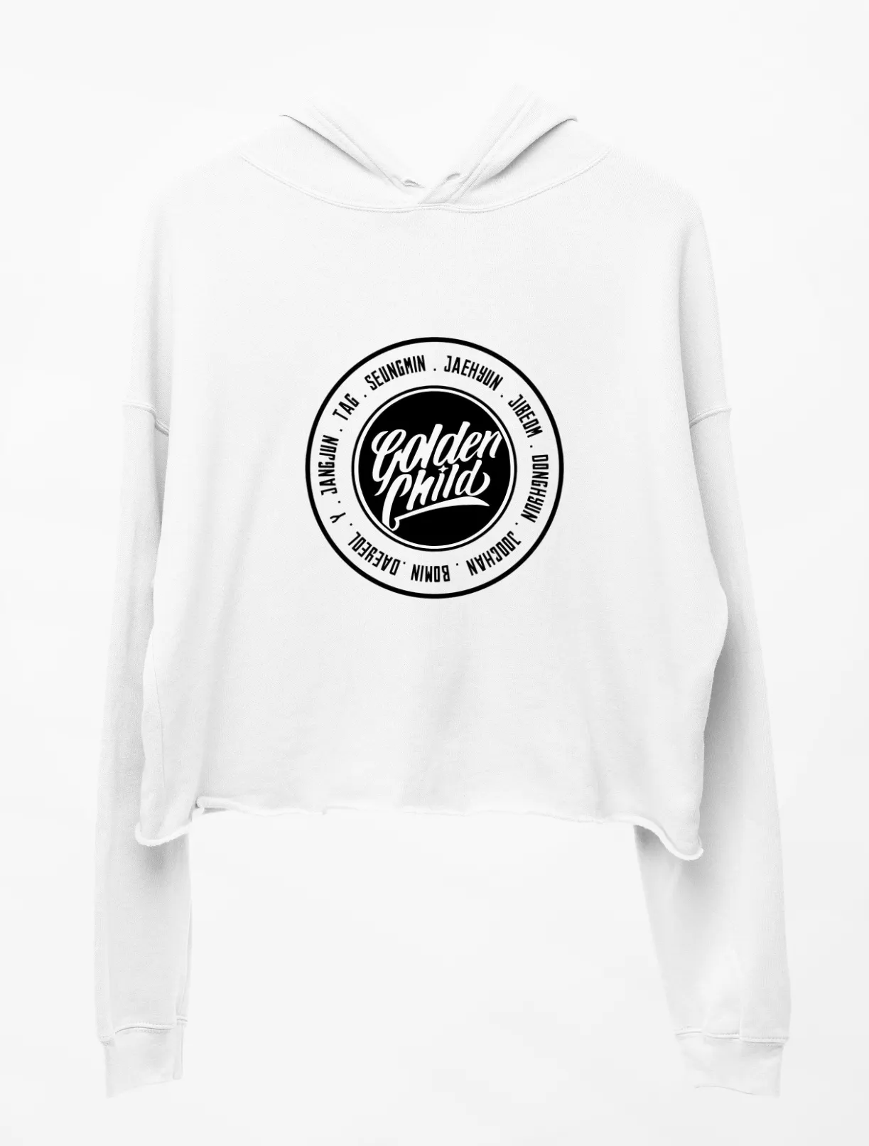 Golden Child Yes Cover Cropped Hoodie - Image 3