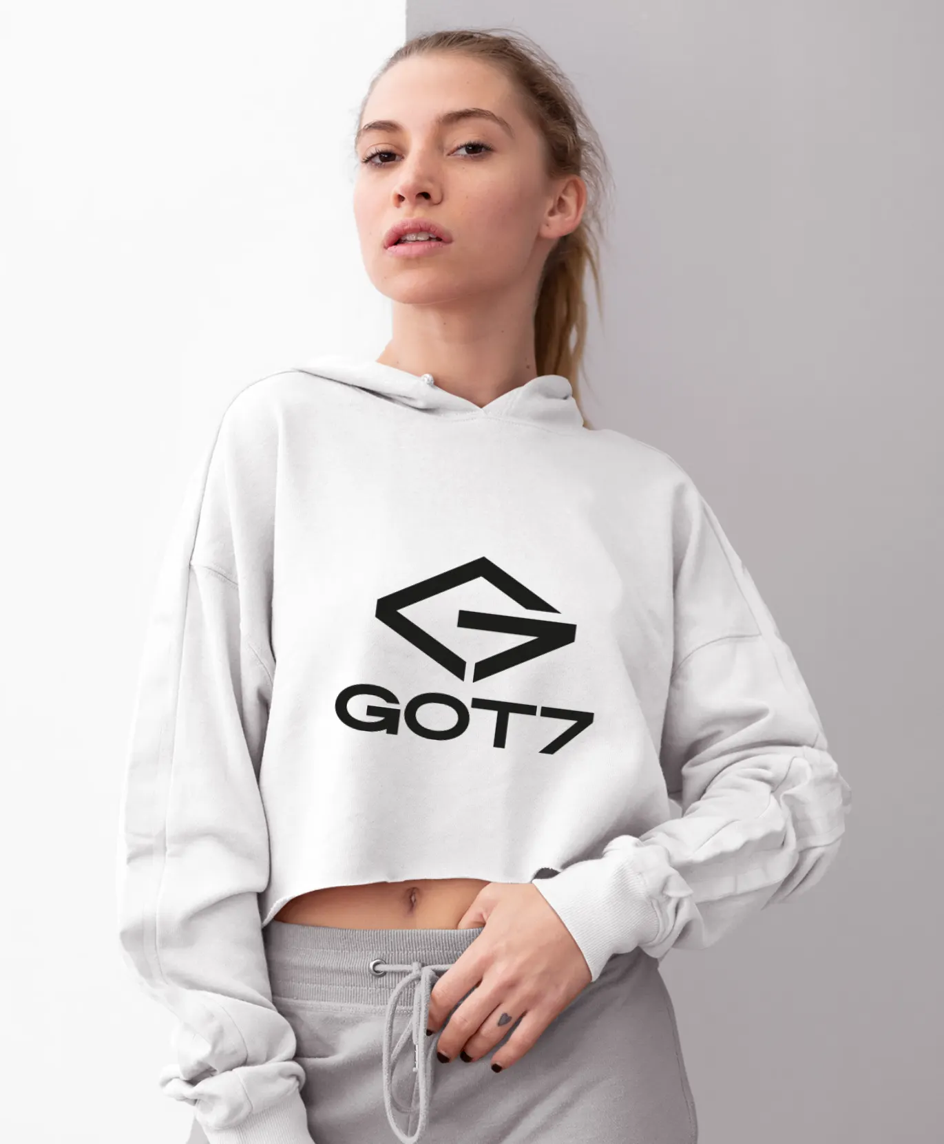 GOT7 10th Anniversary Cropped Hoodie - Image 4