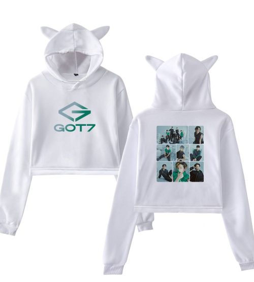 GOT7 2022 Photo Grid Cropped Hoodie
