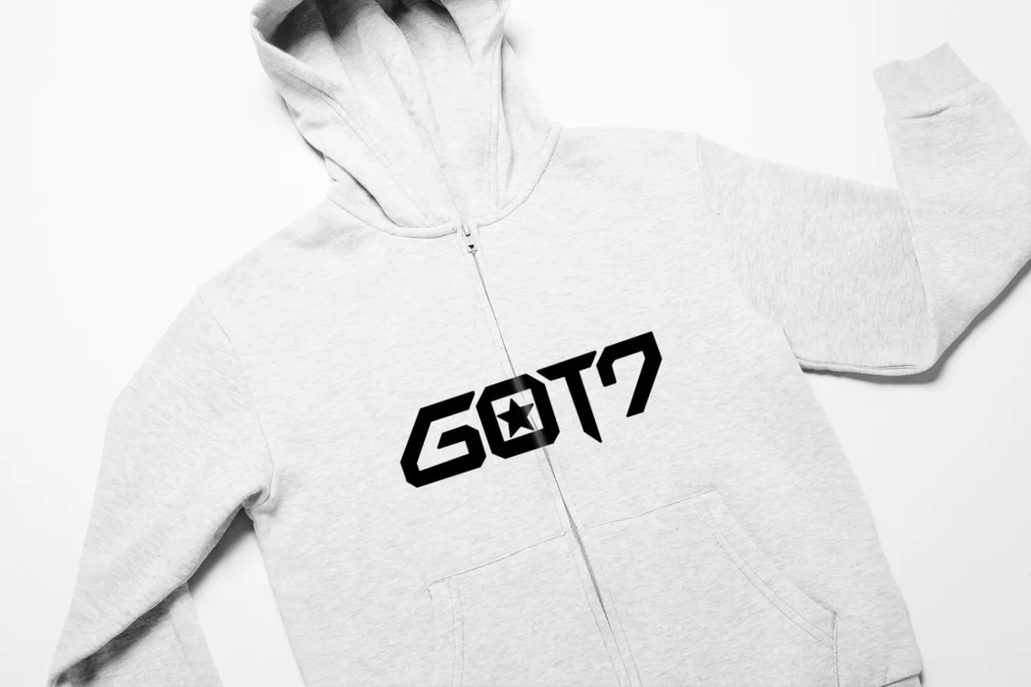 GOT7 Violet Plume Zip Hoodie - Image 2