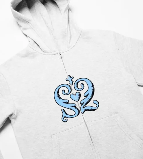 Hearts2Hearts Heart Emblem Zip Hoodie