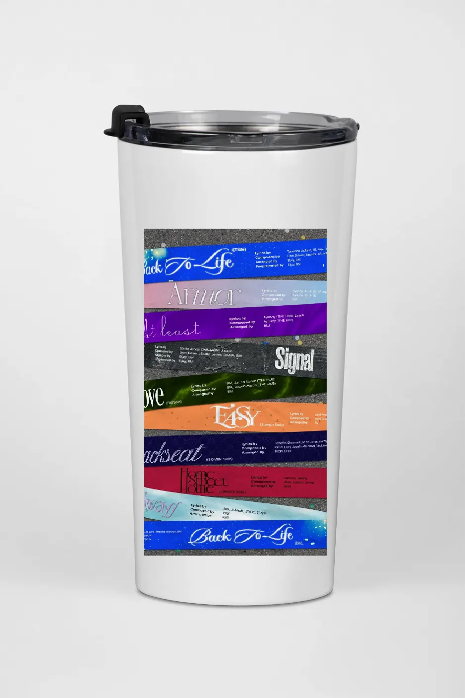 Kard Nowhere Tracklist Water Bottle - Image 2