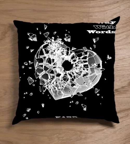 Kard Way With Words Pillow Case