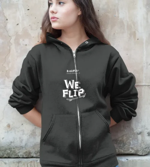 KickFlip Kick Out Flip Now Zip Hoodie