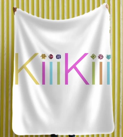 Kiiikiii Rainbow Logo Blanket