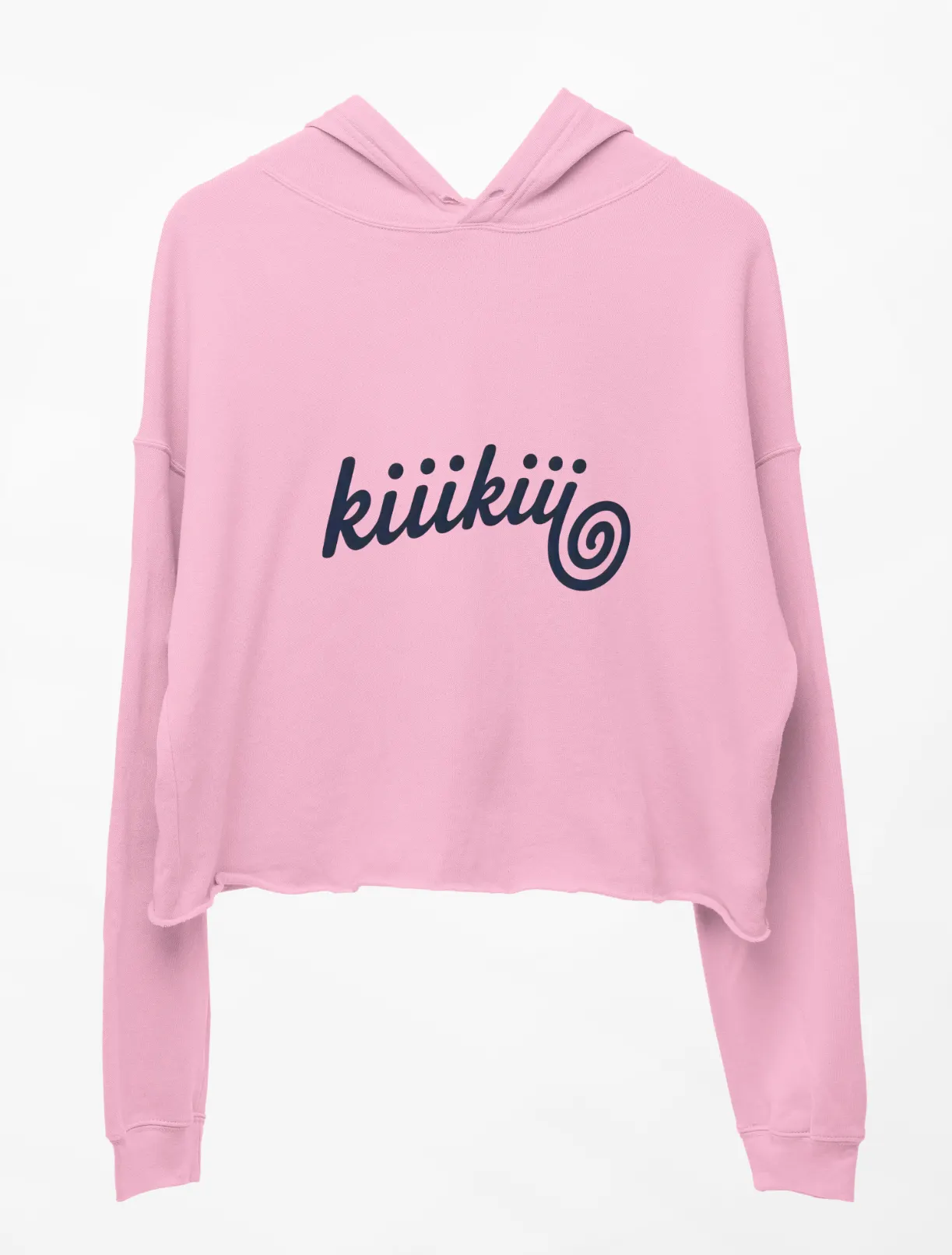 Kiiikiii Swirl Logo Cropped Hoodie - Image 2