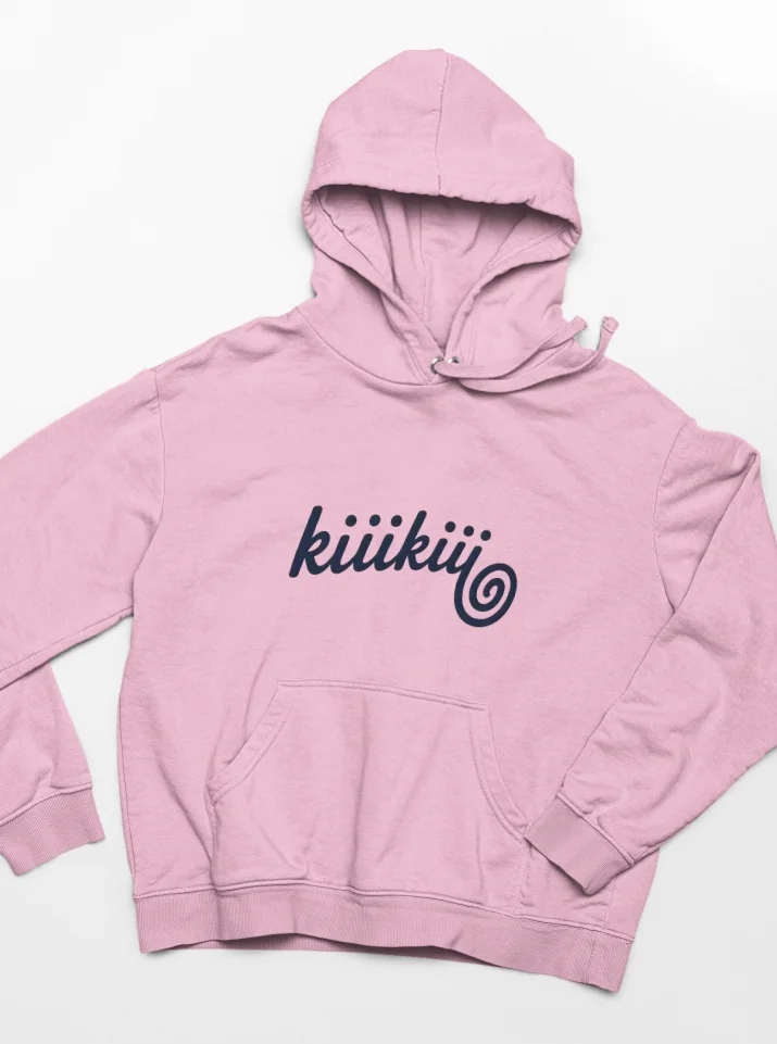 Kiiikiii Swirl Logo Hoodie - Image 2