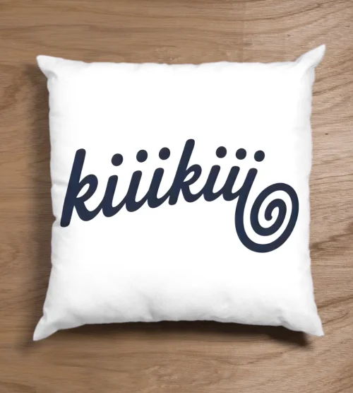 Kiiikiii Swirl Logo Pillow Case