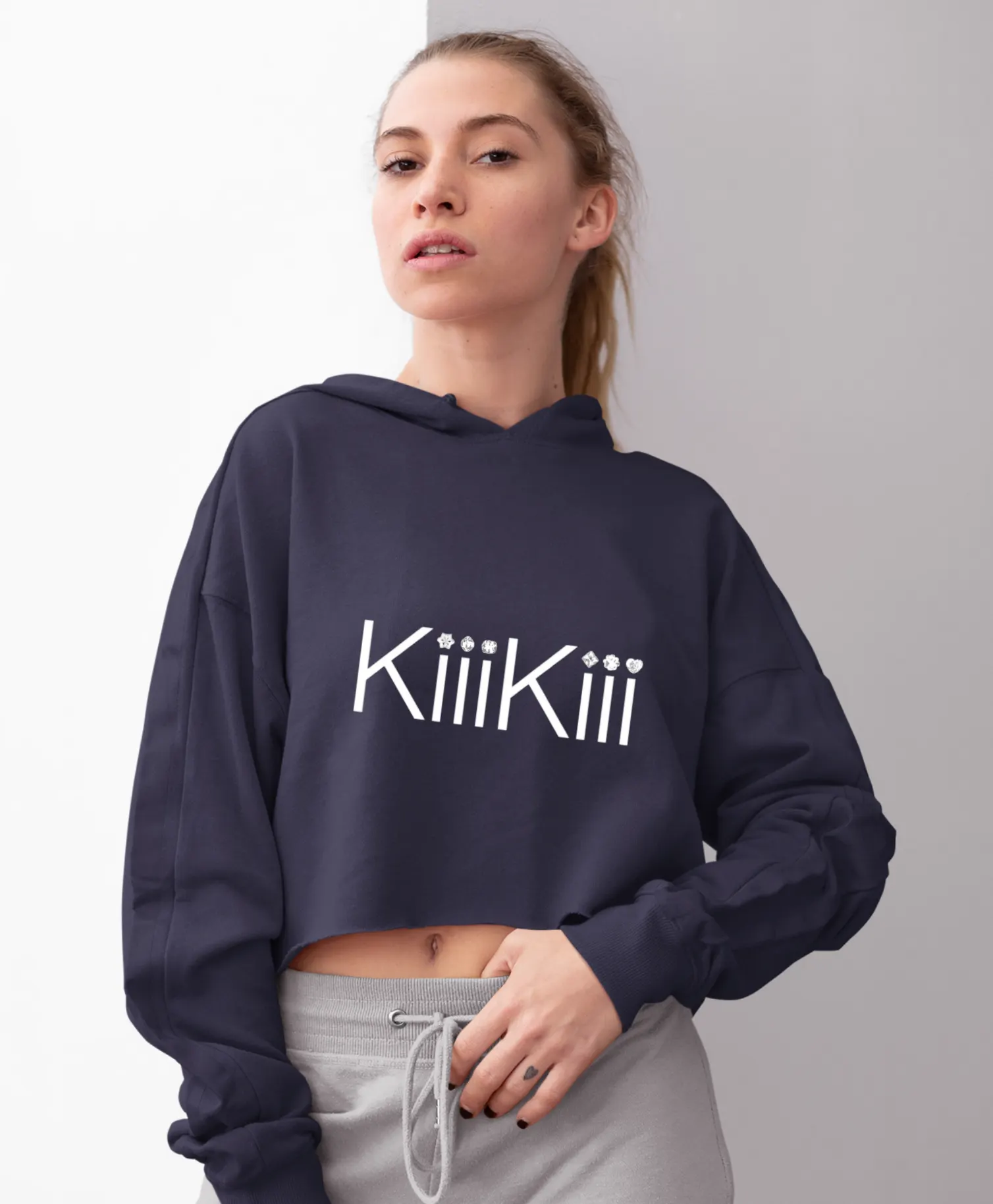 Kiiikiii Uncut Gem Cropped Hoodie - Image 5