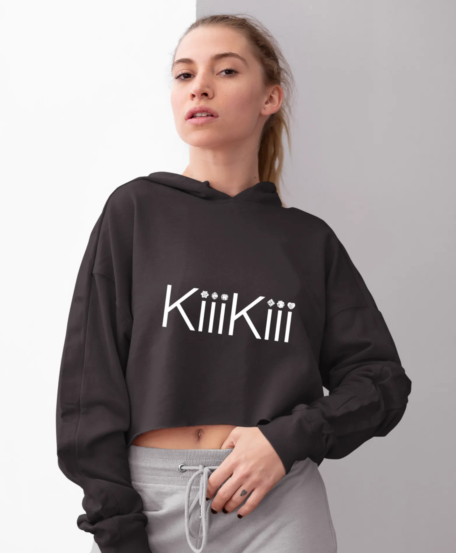 Kiiikiii Uncut Gem Cropped Hoodie - Image 7