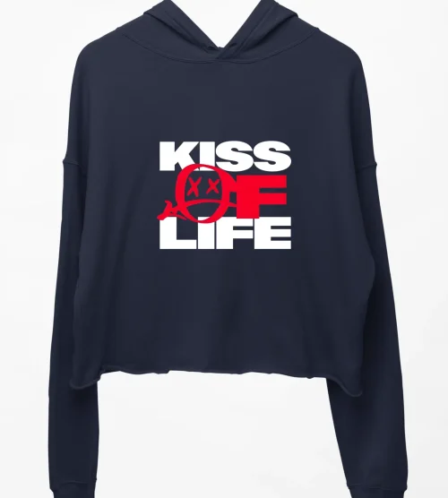 Kiss of Life Burning Eye Cropped Hoodie