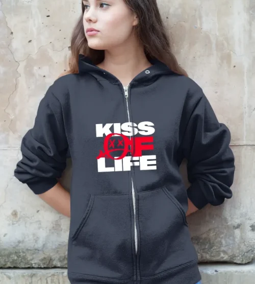 Kiss of Life Burning Eye Zip Hoodie