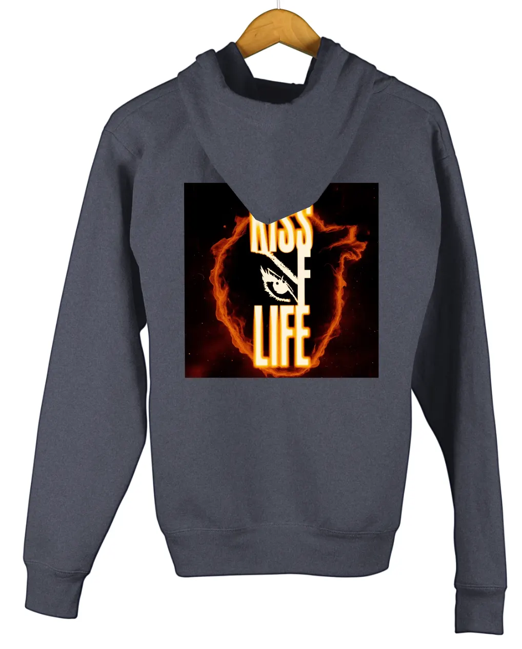 Kiss of Life Burning Eye Zip Hoodie - Image 4