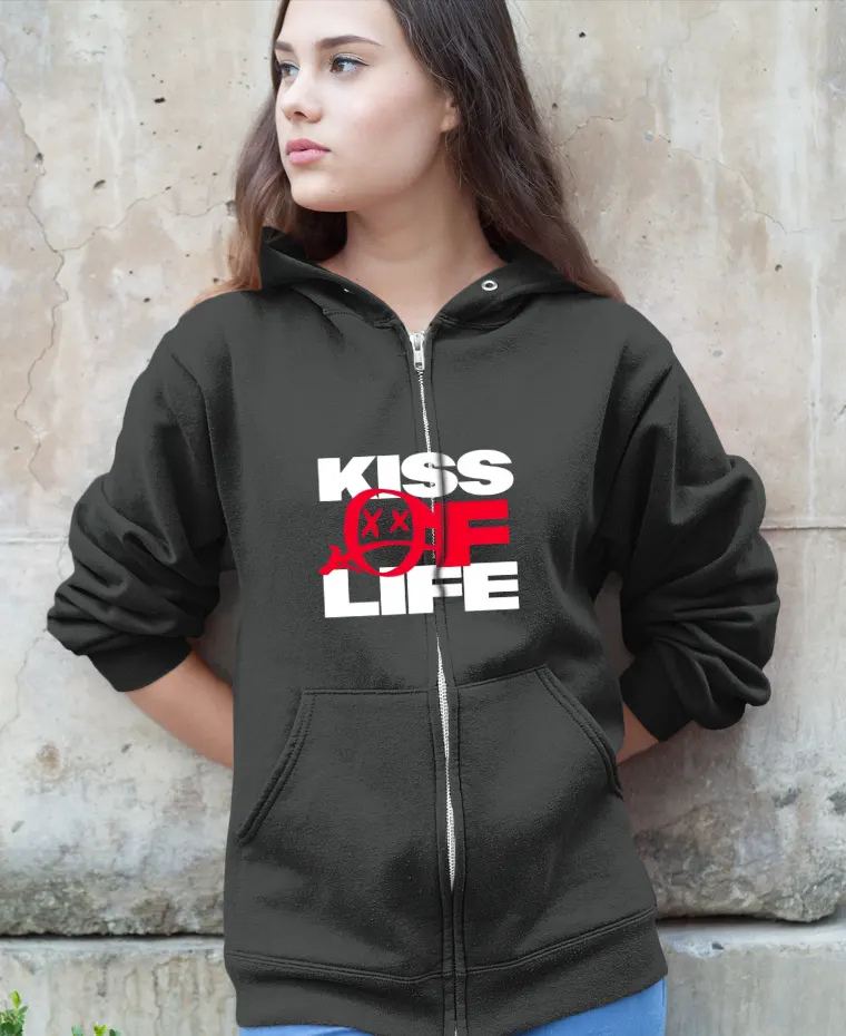 Kiss of Life Burning Eye Zip Hoodie - Image 6