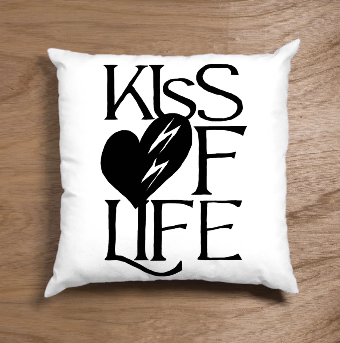 Kiss of Life Heart Logo Pillow Case