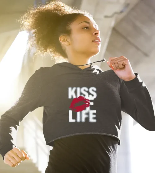 Kiss of Life Lose Yourself Cropped Hoodie