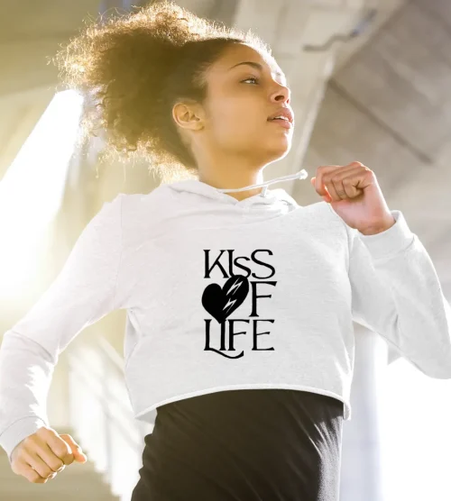 Kiss of Life Midas Touch Cropped Hoodie
