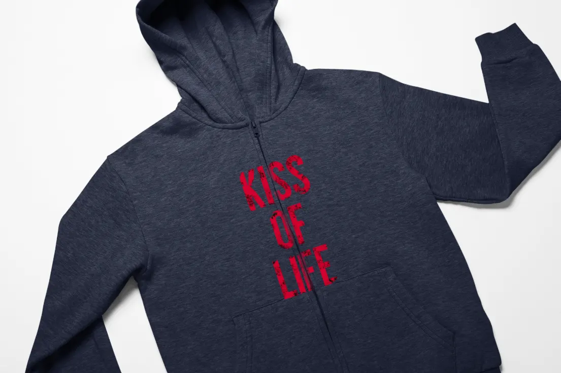 Kiss of Life Sticky Zip Hoodie - Image 3