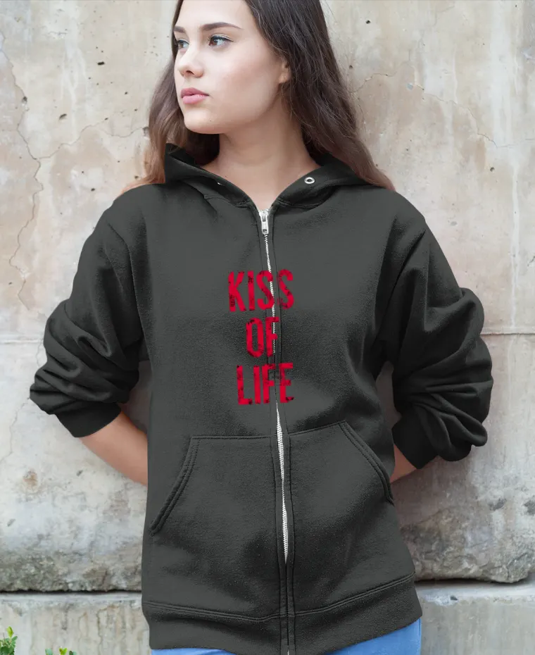 Kiss of Life Sticky Zip Hoodie - Image 5