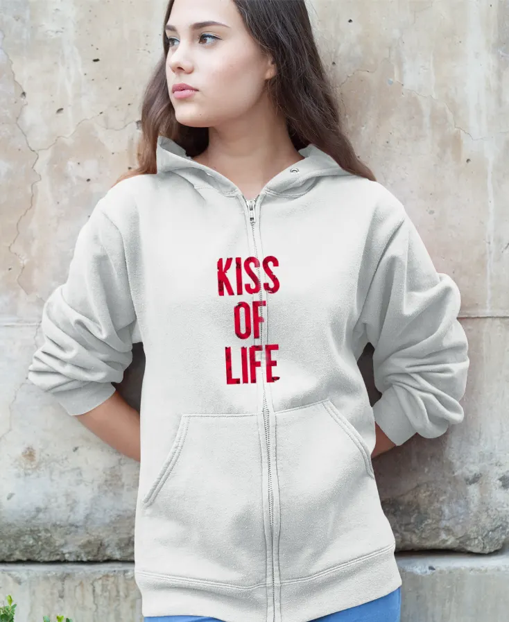 Kiss of Life Sticky Zip Hoodie - Image 7