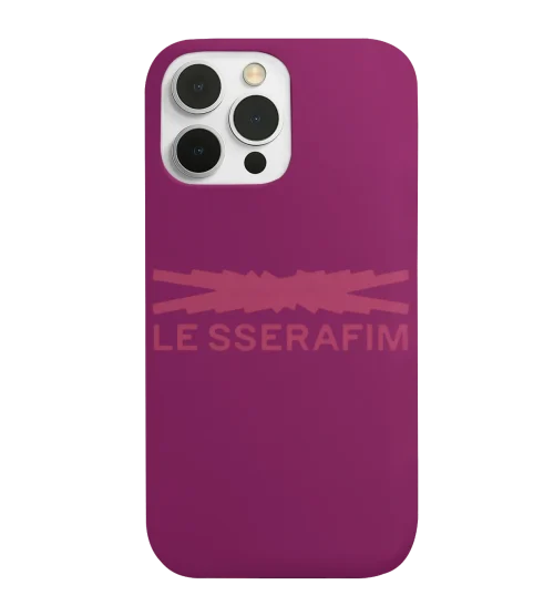 LE SSERAFIM Berry Crossed Logo Phone Case