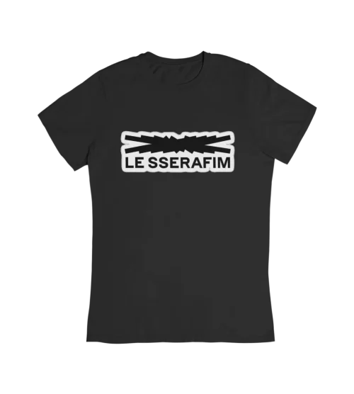 LE SSERAFIM Boxed Logo T-Shirt