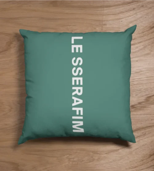 LE SSERAFIM Sidebar Logo Pillow Case