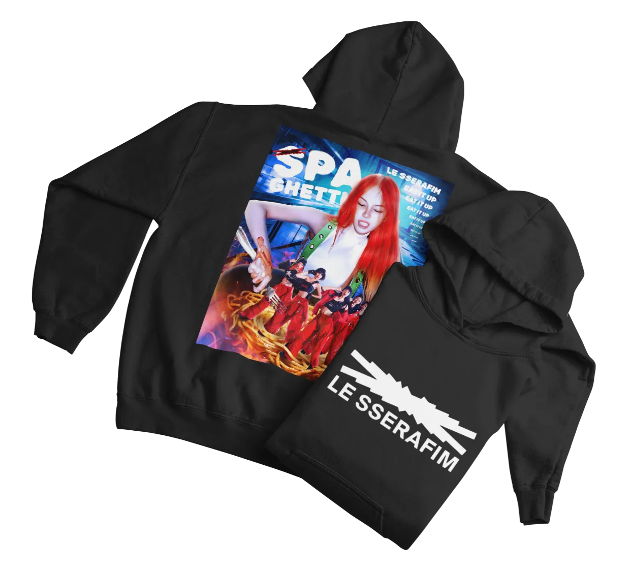 LE SSERAFIM Spaghetti Hoodie - Image 2