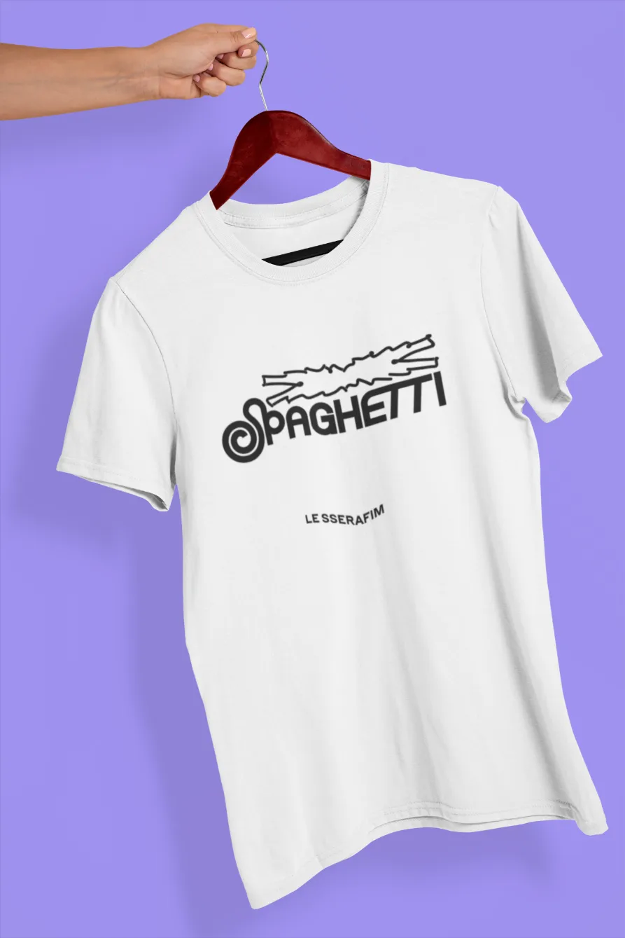 LE SSERAFIM Spaghetti Wordmark T-Shirt - Image 2