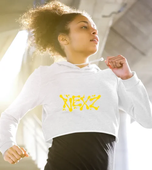 Nexz Mmchk Cropped Hoodie