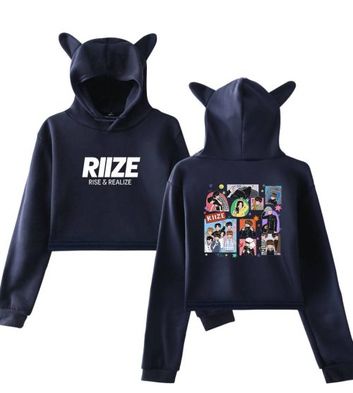 Riize Rise & Realize Cropped Hoodie
