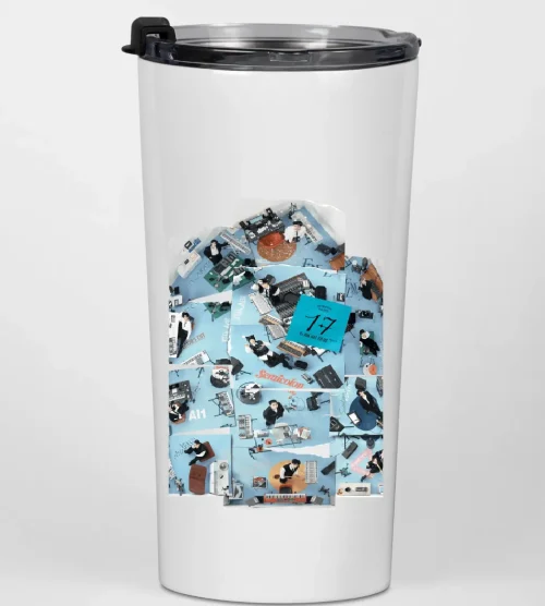 SEVENTEEN Right Here Collage Water Bottle