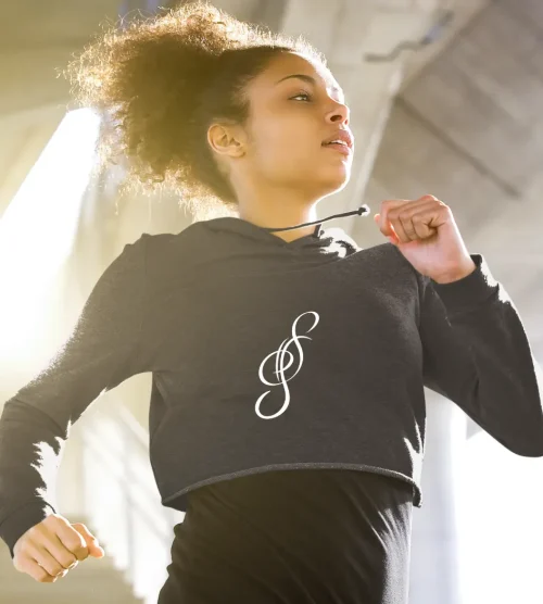 TripleS Glow Cropped Hoodie
