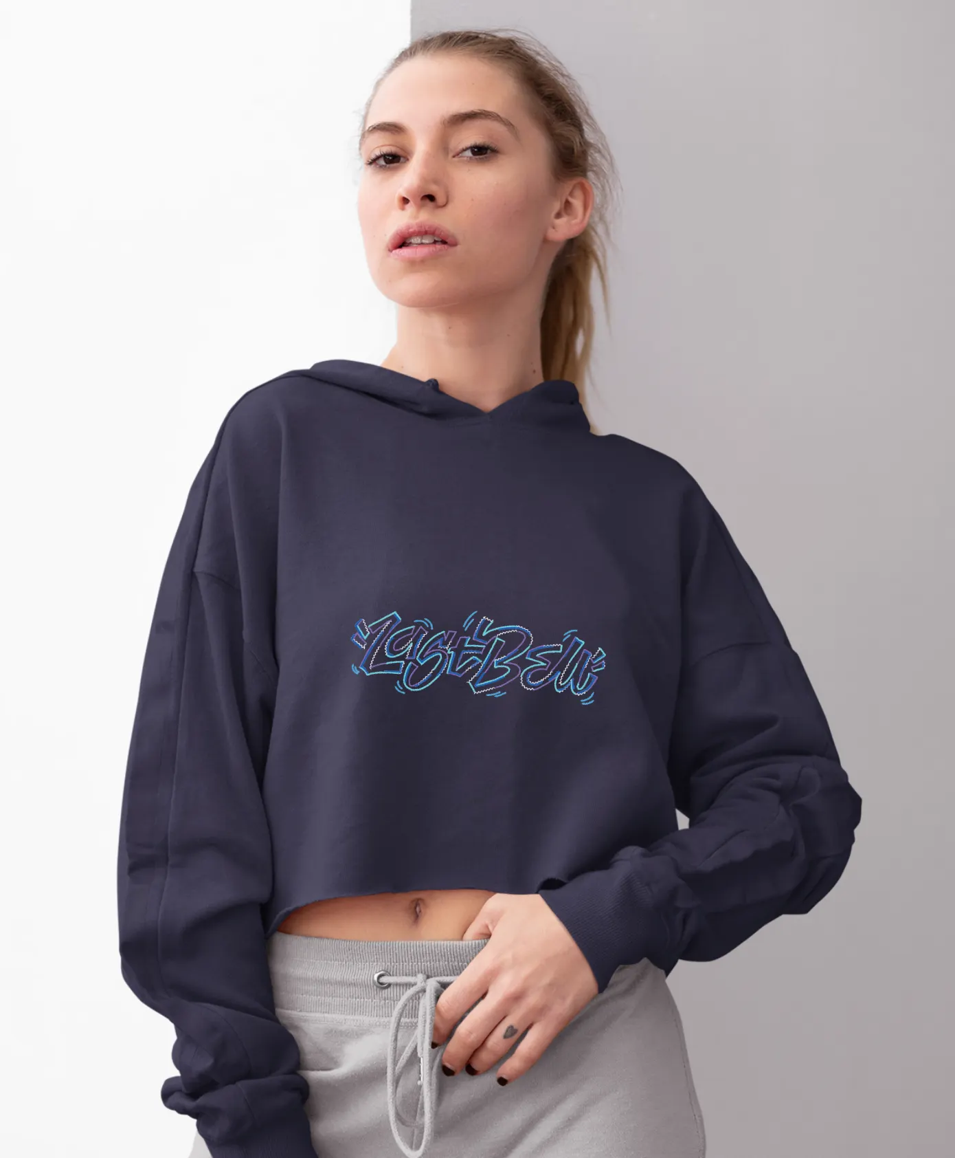 TWS Kiss Kiss Shy Shy Cropped Hoodie - Image 10