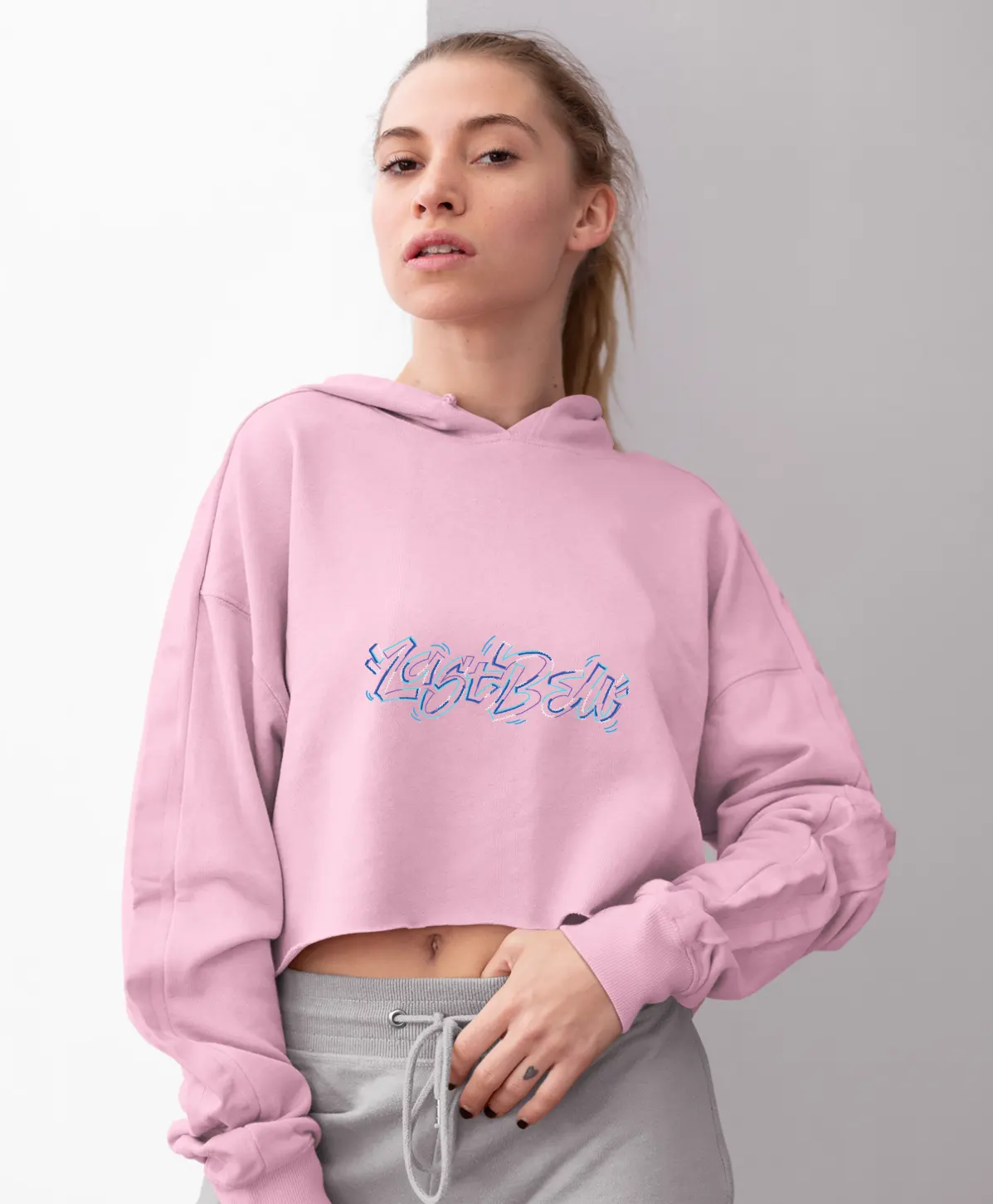 TWS Kiss Kiss Shy Shy Cropped Hoodie - Image 12