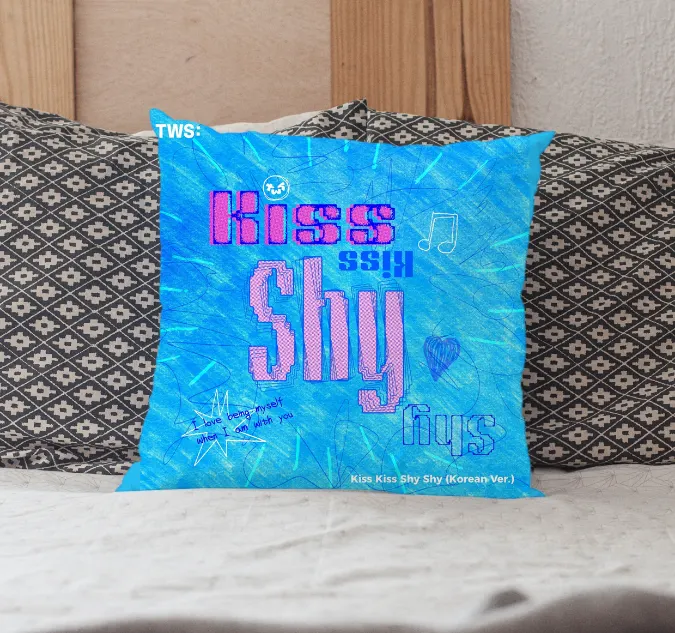 TWS Kiss Kiss Shy Shy Pillow Case - Image 2