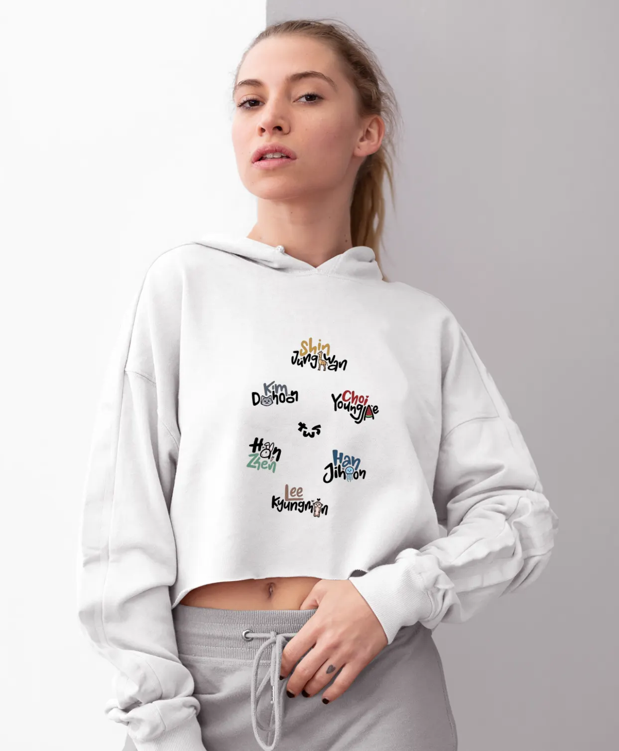 TWS Play Hard Cropped Hoodie - Image 6