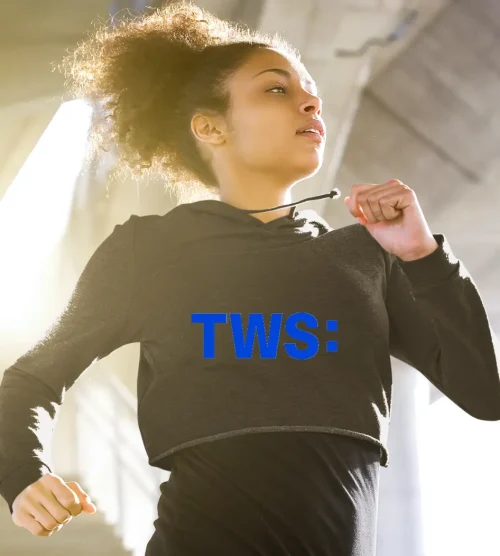 TWS Try With Us Cropped Hoodie