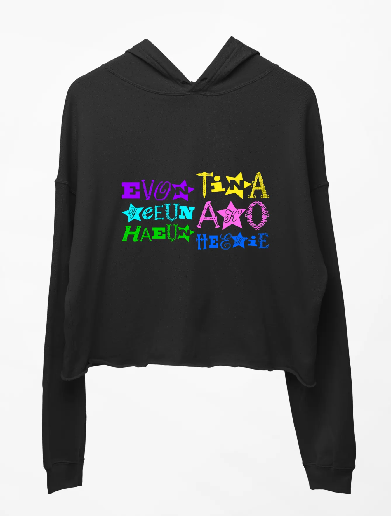 Unchild Group Selfie Cropped Hoodie - Image 5