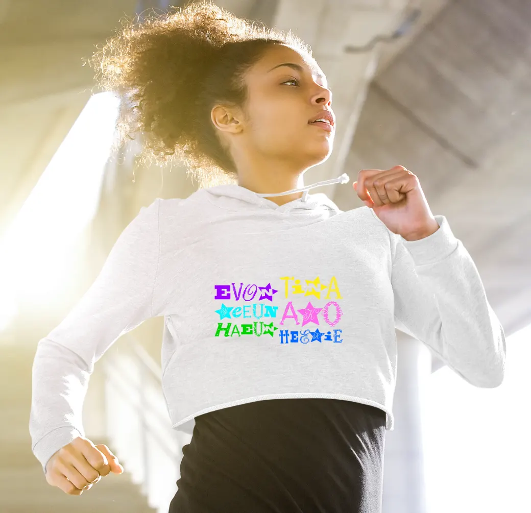 Unchild Group Selfie Cropped Hoodie - Image 7