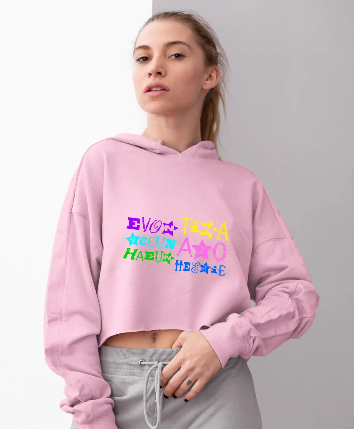 Unchild Group Selfie Cropped Hoodie - Image 12