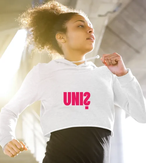 UNIS UNI Sparkle Cropped Hoodie